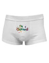 I'm a Unicorn Text Mens Cotton Trunk Underwear-Men's Trunk Underwear-NDS Wear-White-Small-Davson Sales