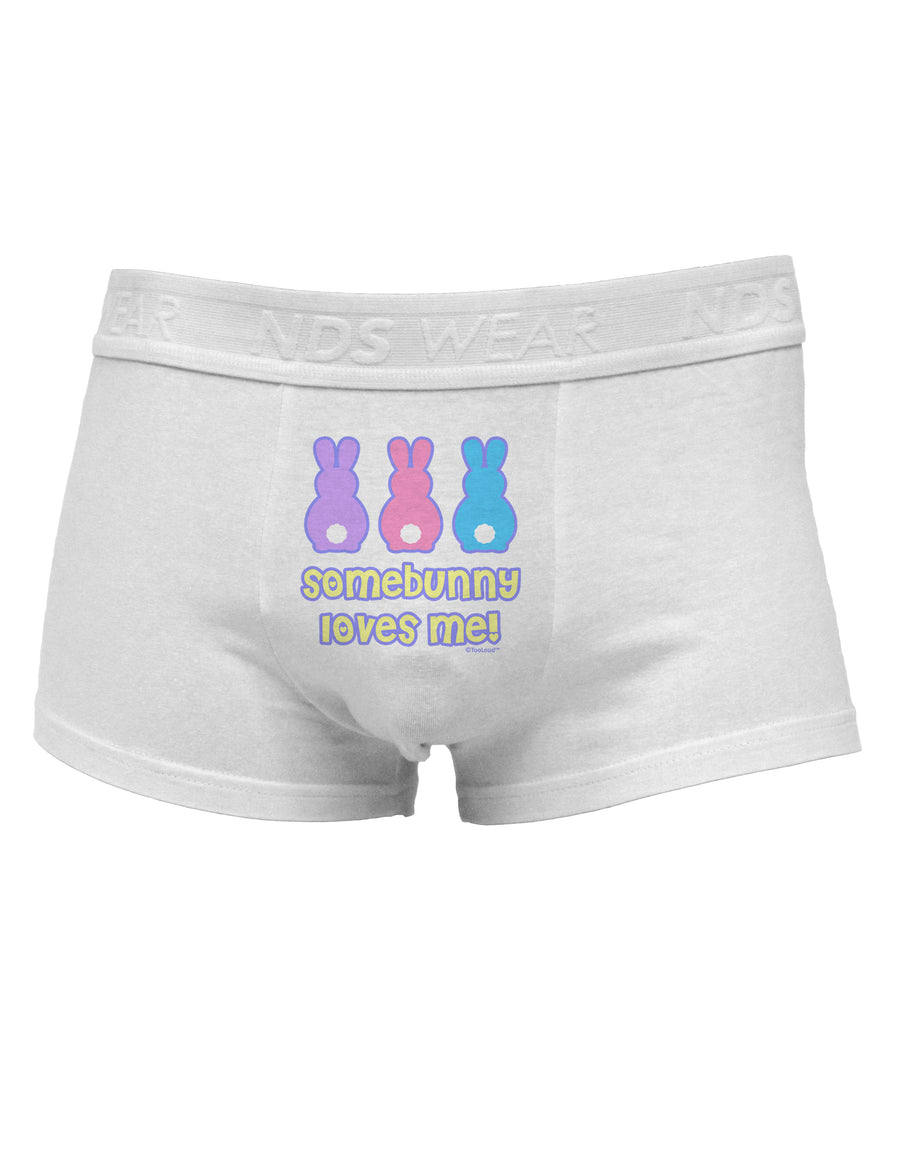 Three Easter Bunnies - Somebunny Loves Me Mens Cotton Trunk Underwear by TooLoud-Men's Trunk Underwear-NDS Wear-White-Small-Davson Sales