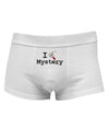 I Love Mystery Mens Cotton Trunk Underwear-Men's Trunk Underwear-NDS Wear-White-Small-Davson Sales