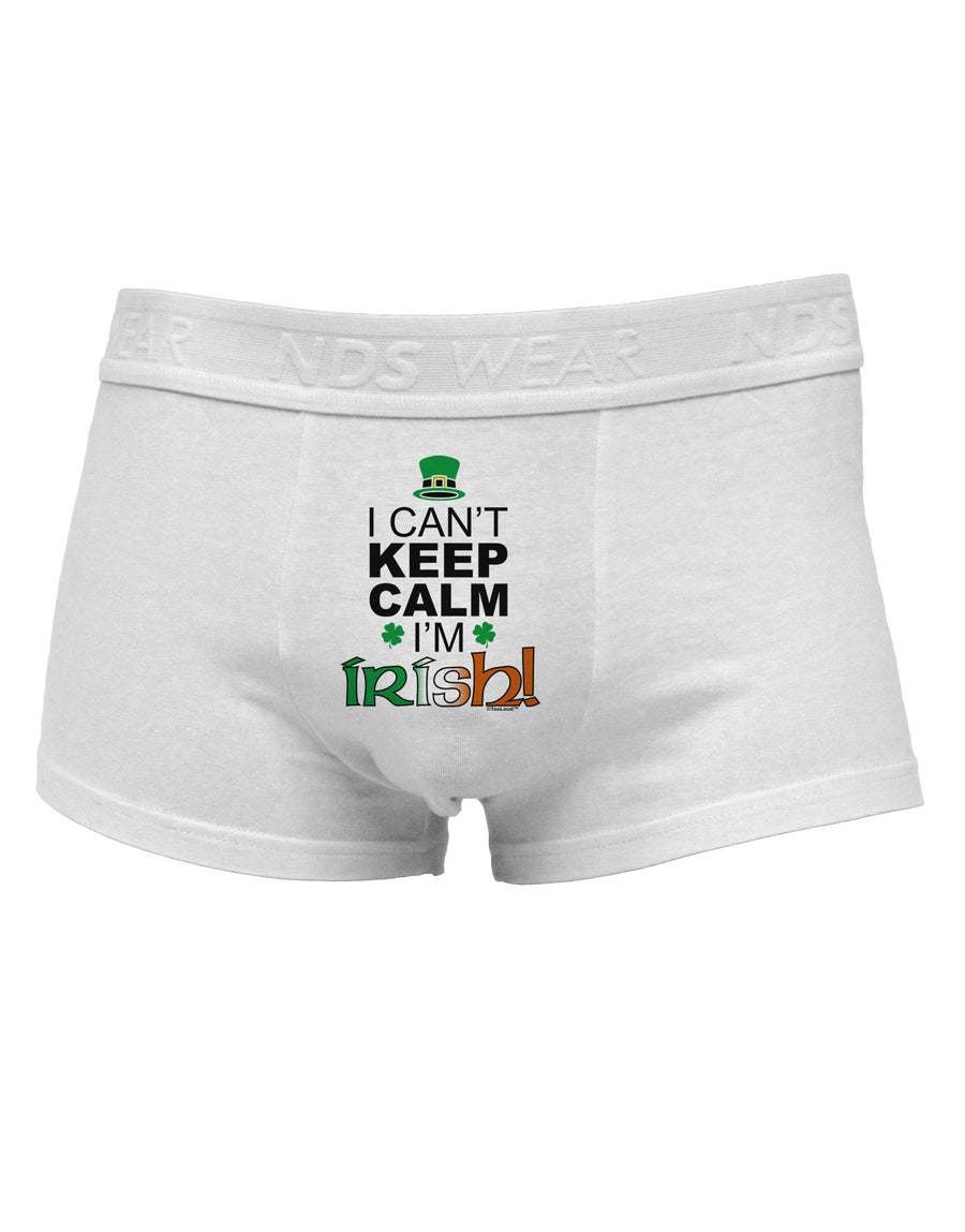 I Can't Keep Calm I'm Irish Mens Cotton Trunk Underwear-Men's Trunk Underwear-NDS Wear-White-Small-Davson Sales