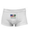 Green Party US Flag Mens Cotton Trunk Underwear-Men's Trunk Underwear-NDS Wear-White-Small-Davson Sales