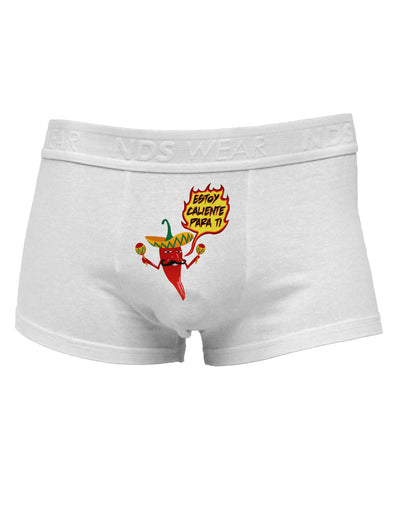 Estoy Caliente Para TiMens Cotton Trunk Underwear-Men's Trunk Underwear-NDS Wear-White-Small-Davson Sales