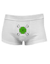 Clover and Crossbones Mens Cotton Trunk Underwear by TooLoud-Men's Trunk Underwear-NDS Wear-White-Small-Davson Sales