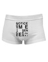 Notice Me Senpai Artistic Text Mens Cotton Trunk Underwear-Men's Trunk Underwear-NDS Wear-White-Small-Davson Sales