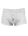 Music Note Typography Mens Cotton Trunk Underwear-Men's Trunk Underwear-NDS Wear-White-Small-Davson Sales