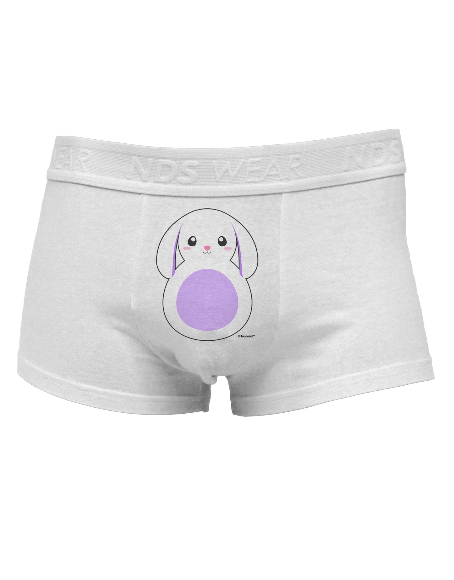 Cute Bunny with Floppy Ears - Purple Mens Cotton Trunk Underwear by TooLoud-Men's Trunk Underwear-NDS Wear-White-Small-Davson Sales