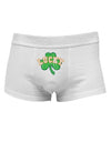 Lucky Shamrock Design Distressed Mens Cotton Trunk Underwear by TooLoud-Men's Trunk Underwear-NDS Wear-White-Small-Davson Sales