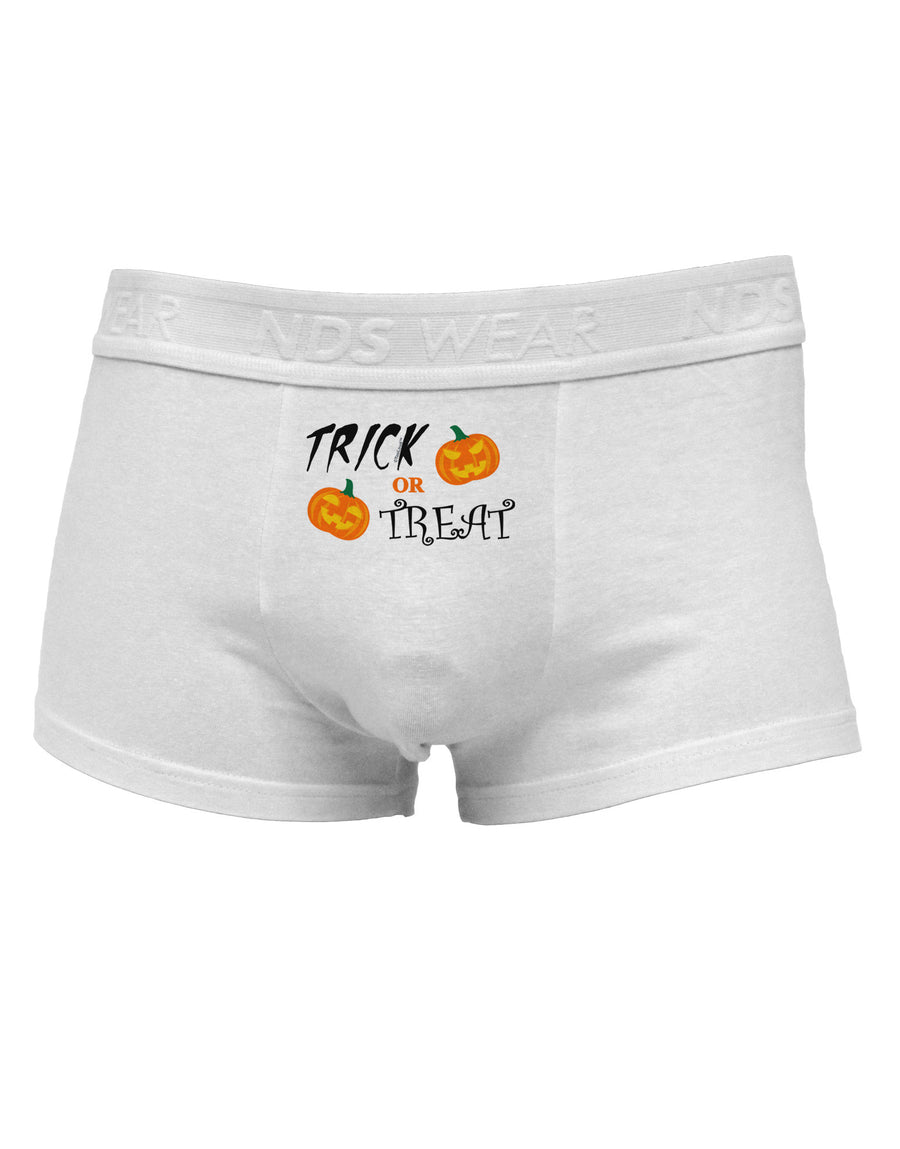 Trick or Treat Pumpkins Mens Cotton Trunk Underwear-Men's Trunk Underwear-NDS Wear-White-Small-Davson Sales