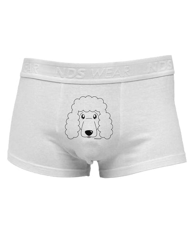 Cute Poodle Dog - WhiteMens Cotton Trunk Underwear by TooLoud-Men's Trunk Underwear-TooLoud-White-Small-Davson Sales