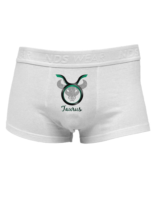 Taurus Symbol Mens Cotton Trunk Underwear-Men's Trunk Underwear-NDS Wear-White-Small-Davson Sales