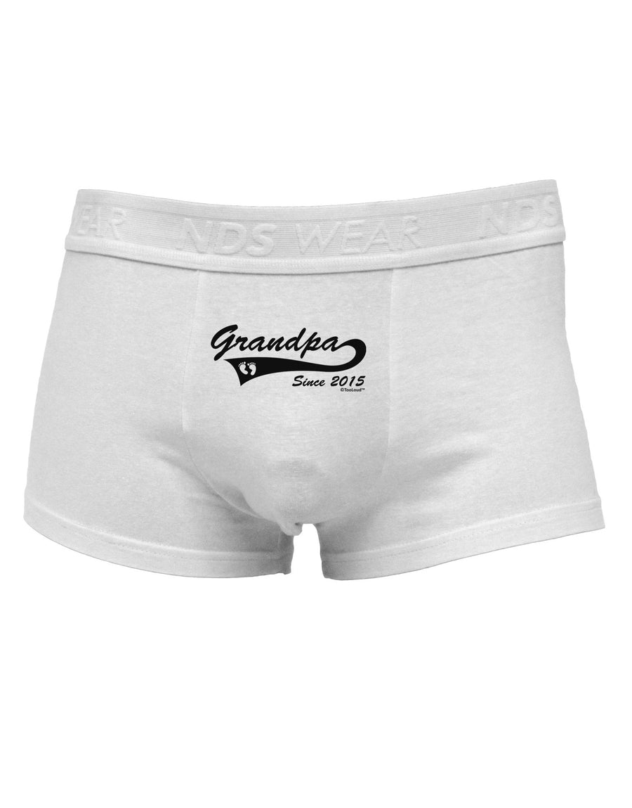 Grandpa Since 2015 Mens Cotton Trunk Underwear by TooLoud-Men's Trunk Underwear-TooLoud-White-Small-Davson Sales