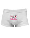 TooLoud Wine Is My Valentine Mens Cotton Trunk Underwear-Men's Trunk Underwear-NDS Wear-White-Small-Davson Sales