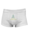 Merry Christmas Sparkles Mens Cotton Trunk Underwear-Men's Trunk Underwear-NDS Wear-White-Small-Davson Sales