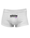 TooLoud Yes I am a Programmer Girl Mens Cotton Trunk Underwear-Men's Trunk Underwear-NDS Wear-White-Small-Davson Sales