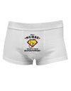 Nurse - Superpower Mens Cotton Trunk Underwear-Men's Trunk Underwear-NDS Wear-White-Small-Davson Sales