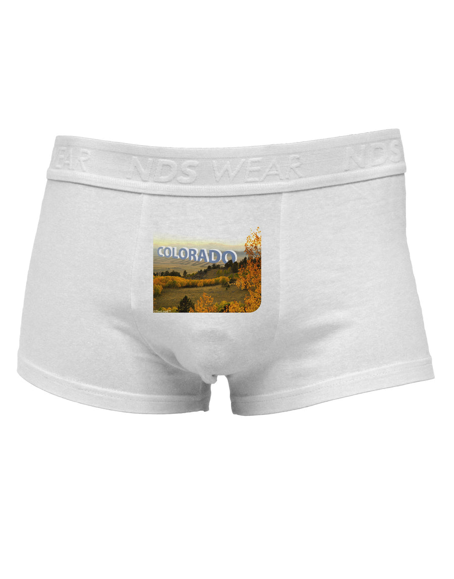 Colorado Postcard Gentle Sunrise Mens Cotton Trunk Underwear by NDS Wear-Men's Trunk Underwear-NDS Wear-White-Small-Davson Sales