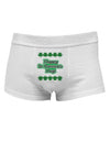 Seeing Double St. Patrick's Day Mens Cotton Trunk Underwear-Men's Trunk Underwear-NDS Wear-White-Small-Davson Sales