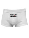 Bacon is My ValentineMens Cotton Trunk Underwear by TooLoud-Men's Trunk Underwear-NDS Wear-White-Small-Davson Sales