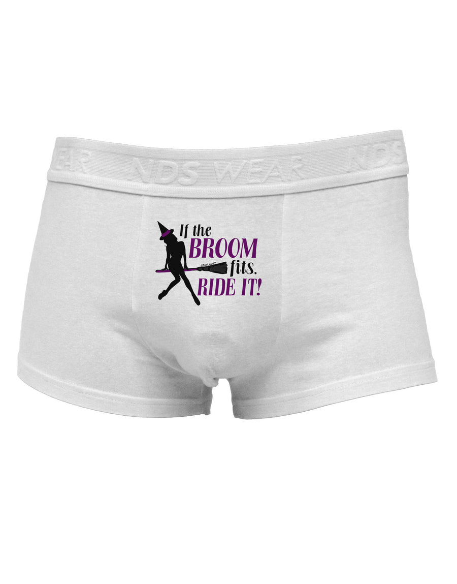 Ride It Purple Mens Cotton Trunk Underwear-Men's Trunk Underwear-NDS Wear-White-Small-Davson Sales