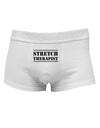 Stretch Therapist Text Mens Cotton Trunk Underwear by NDS Wear-Men's Trunk Underwear-NDS Wear-White-Small-Davson Sales