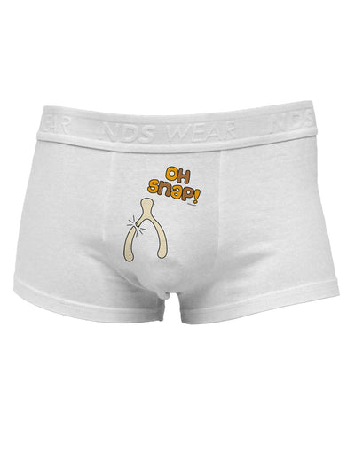 Oh Snap Wishbone - ThanksgivingMens Cotton Trunk Underwear-Men's Trunk Underwear-NDS Wear-White-Small-Davson Sales