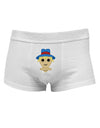 Cute Pixel Scarecrow Mens Cotton Trunk Underwear-Men's Trunk Underwear-NDS Wear-White-Small-Davson Sales