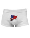 American Roots Design - American Flag Mens Cotton Trunk Underwear by TooLoud-Men's Trunk Underwear-NDS Wear-White-Small-Davson Sales