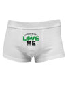 Irish Boys Love Me Mens Cotton Trunk Underwear-Men's Trunk Underwear-NDS Wear-White-Small-Davson Sales