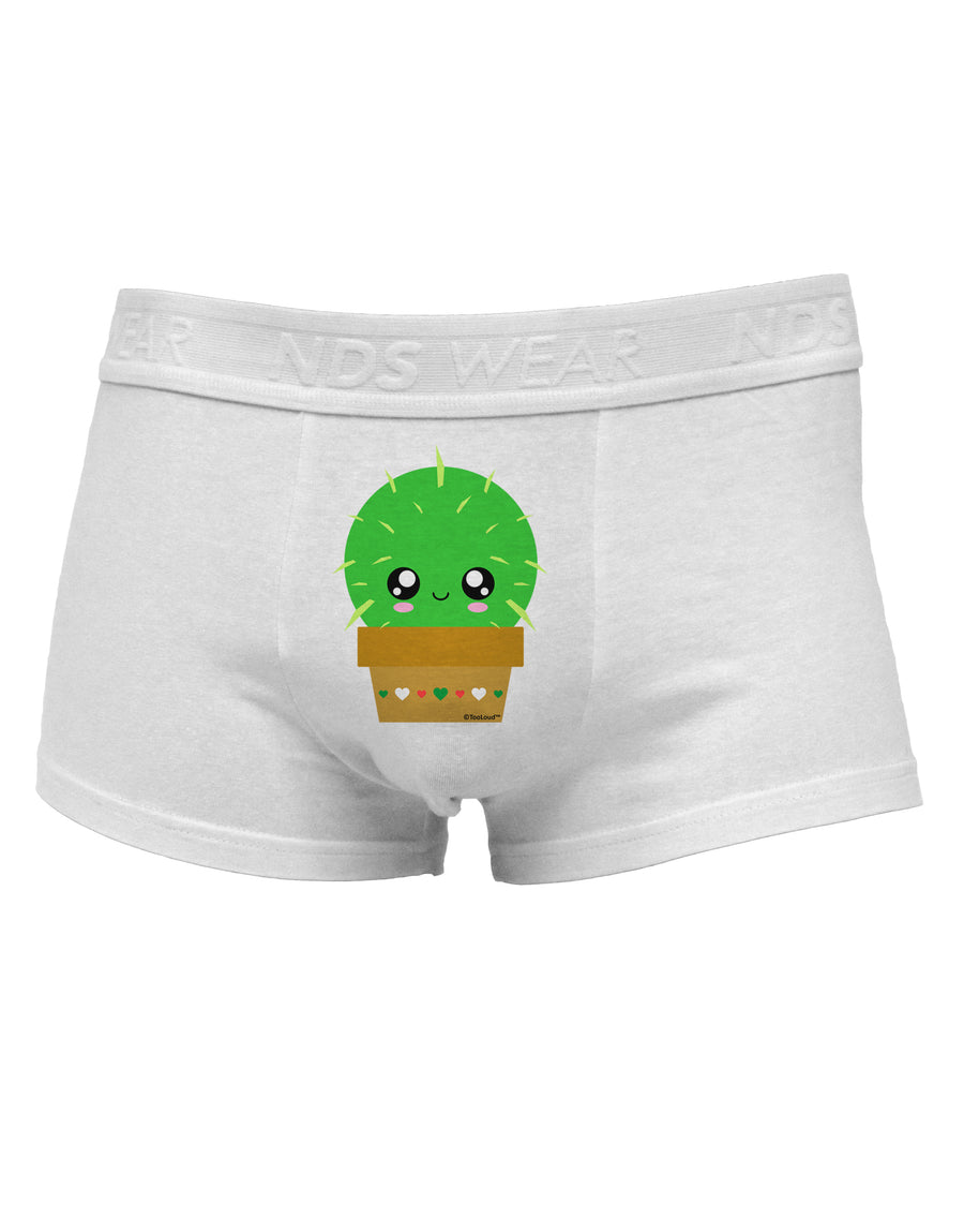 Cute Cactus Design Mens Cotton Trunk Underwear by TooLoud-Men's Trunk Underwear-NDS Wear-White-Small-Davson Sales