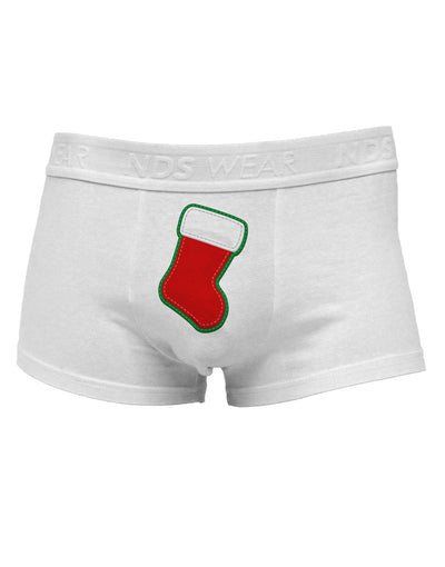Cute Faux Applique Christmas Stocking Mens Cotton Trunk Underwear-Men's Trunk Underwear-TooLoud-White-Small-Davson Sales