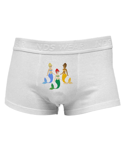 Three Mermaids Mens Cotton Trunk Underwear-Men's Trunk Underwear-NDS Wear-White-Small-Davson Sales