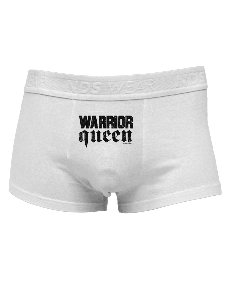 Warrior Queen Script Mens Cotton Trunk Underwear-Men's Trunk Underwear-NDS Wear-White-Small-Davson Sales