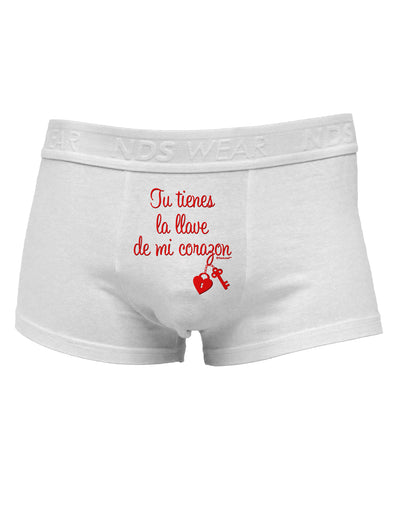 Tu Tienes La Llave De Mi Corazon Mens Cotton Trunk Underwear by TooLoud-Men's Trunk Underwear-TooLoud-White-Small-Davson Sales