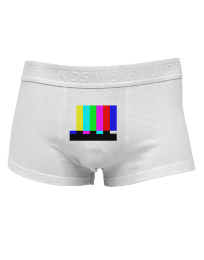 Color Bars Test SignalMens Cotton Trunk Underwear-Men's Trunk Underwear-NDS Wear-White-Small-Davson Sales