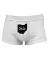 Ohio - United States Shape Mens Cotton Trunk Underwear by TooLoud-Men's Trunk Underwear-NDS Wear-White-Small-Davson Sales