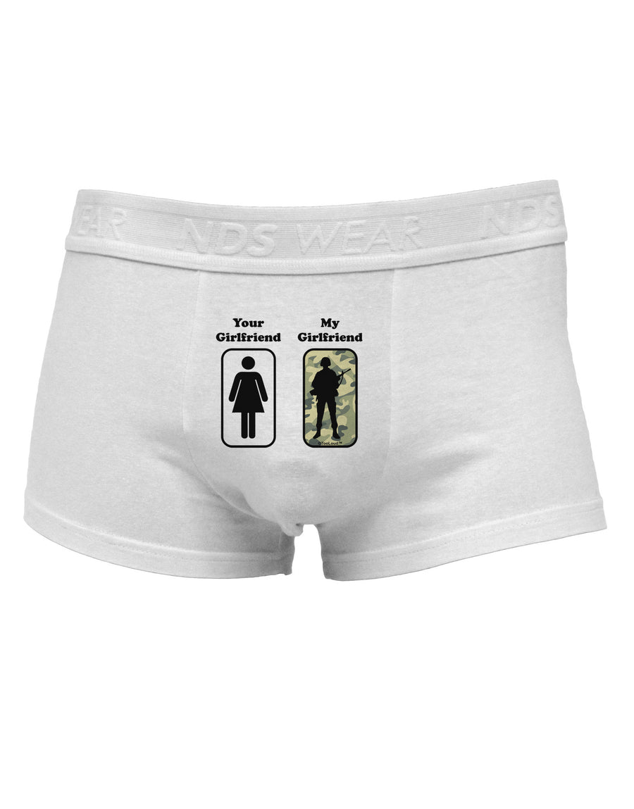 TooLoud Your Girlfriend My Girlfriend Military Mens Cotton Trunk Underwear-Men's Trunk Underwear-NDS Wear-White-Small-Davson Sales