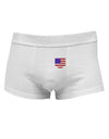 American Flag Faux Pocket Design Mens Cotton Trunk Underwear by TooLoud-Men's Trunk Underwear-NDS Wear-White-Small-Davson Sales