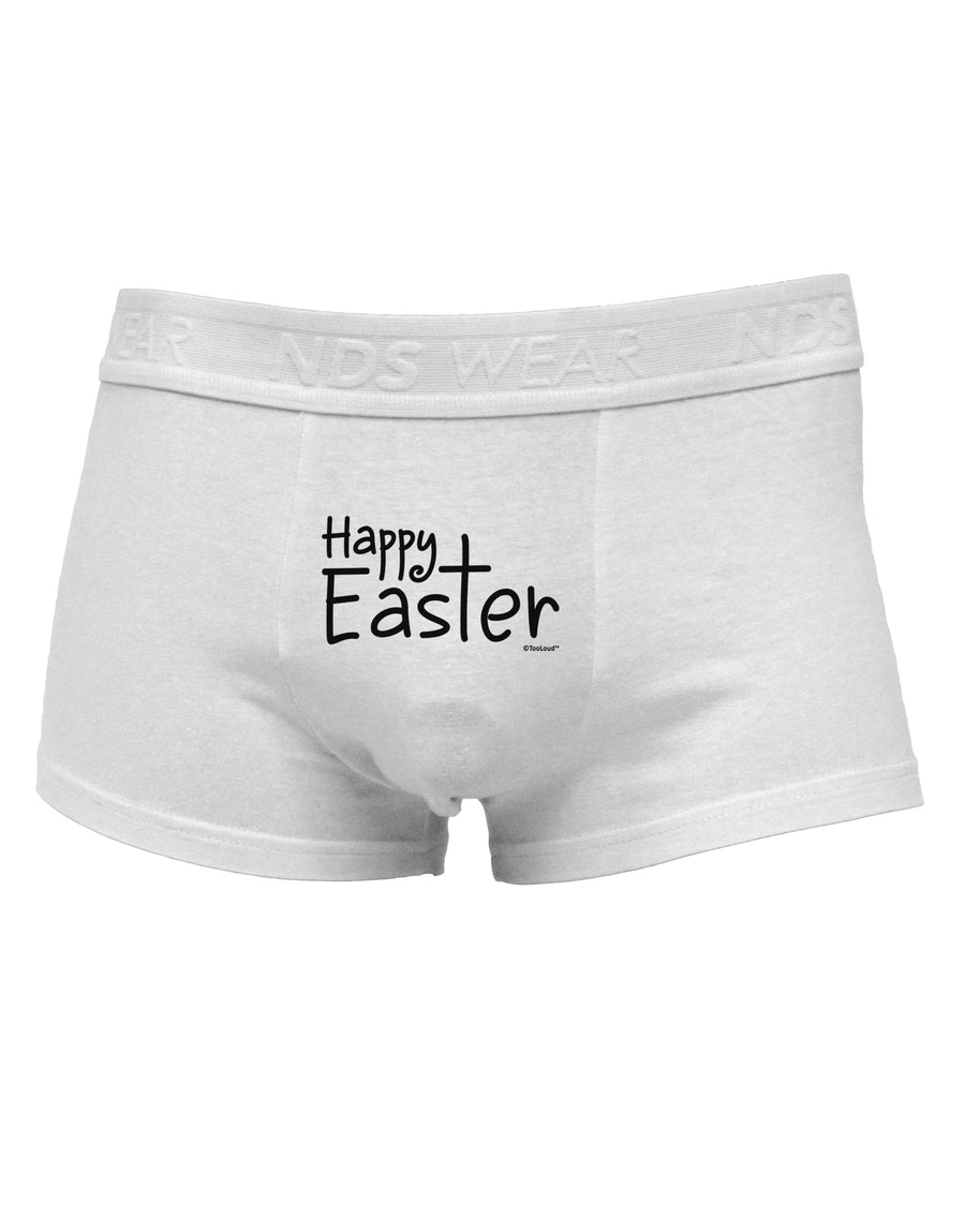 Happy Easter with Cross Mens Cotton Trunk Underwear by TooLoud-Men's Trunk Underwear-NDS Wear-White-Small-Davson Sales