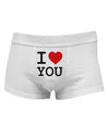 I Heart YouMens Cotton Trunk Underwear-Men's Trunk Underwear-NDS Wear-White-Small-Davson Sales