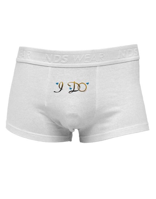 I Do - Groom Mens Cotton Trunk Underwear-Men's Trunk Underwear-NDS Wear-White-Small-Davson Sales