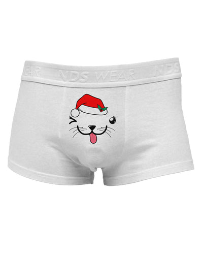 Kyu-T Face Puppina Santa Girl DogMens Cotton Trunk Underwear-Men's Trunk Underwear-NDS Wear-White-Small-Davson Sales