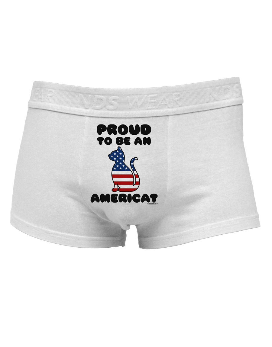 Proud to Be an Americat Mens Cotton Trunk Underwear by TooLoud-Men's Trunk Underwear-NDS Wear-White-Small-Davson Sales