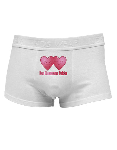 Dos Corazones Unidos DesignMens Cotton Trunk Underwear by TooLoud-Men's Trunk Underwear-NDS Wear-White-Small-Davson Sales