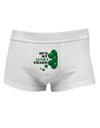 He's My Lucky Charm - Left Mens Cotton Trunk Underwear-Men's Trunk Underwear-NDS Wear-White-Small-Davson Sales