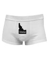 Idaho - United States Shape Mens Cotton Trunk Underwear by TooLoud-Men's Trunk Underwear-NDS Wear-White-Small-Davson Sales