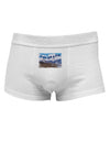 Pikes Peak Text Mens Cotton Trunk Underwear-Men's Trunk Underwear-NDS Wear-White-Small-Davson Sales