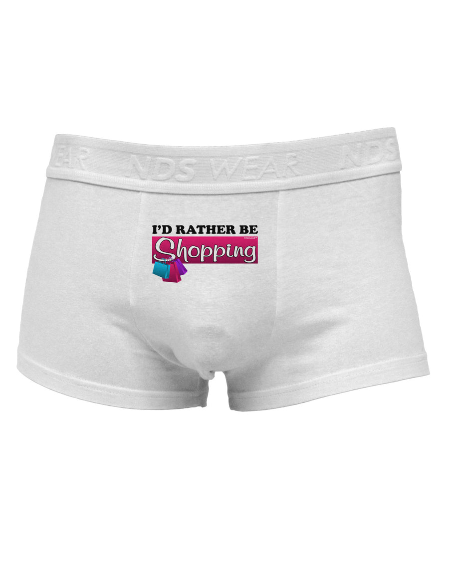 I'd Rather Be Shopping Mens Cotton Trunk Underwear-Men's Trunk Underwear-NDS Wear-White-Small-Davson Sales