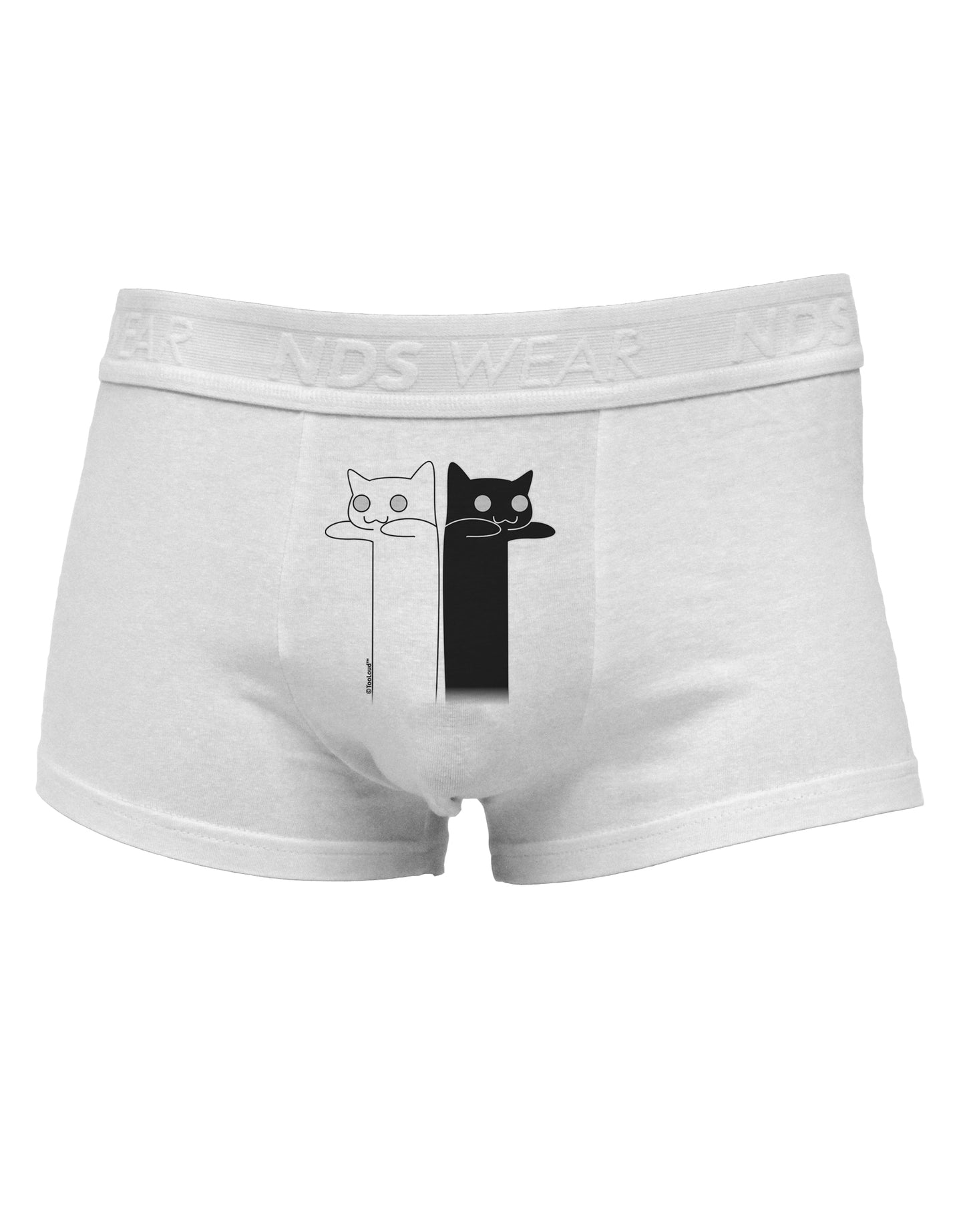 Longcat and Tacgnol - Internet HumorMens Cotton Trunk Underwear by TooLoud-Men's Trunk Underwear-NDS Wear-White-Small-Davson Sales