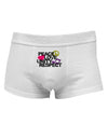 PLUR Distressed Text Mens Cotton Trunk Underwear-Men's Trunk Underwear-NDS Wear-White-Small-Davson Sales