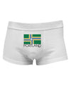 Portland Oregon Flag Text Mens Cotton Trunk Underwear-Men's Trunk Underwear-NDS Wear-White-Small-Davson Sales